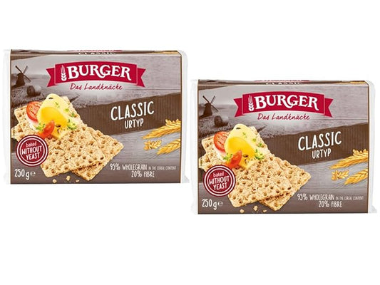 Burger Crispbread, 8.8 oz, No Yeast (pack of 2, Classic)