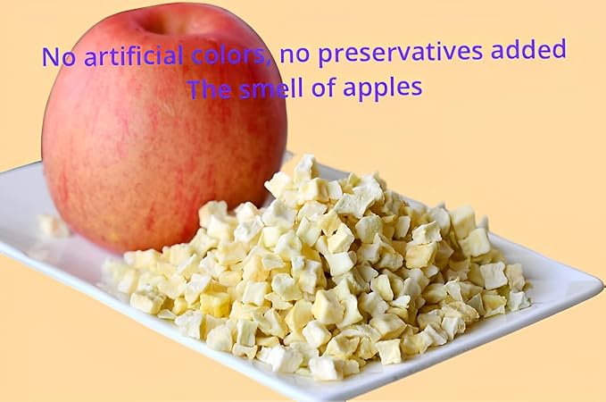 Dried Apple 250g Apple Diced Apple Granules no Sugar Added Sweet and Sour Taste, Fruit Tea Baking Decoration Materials
