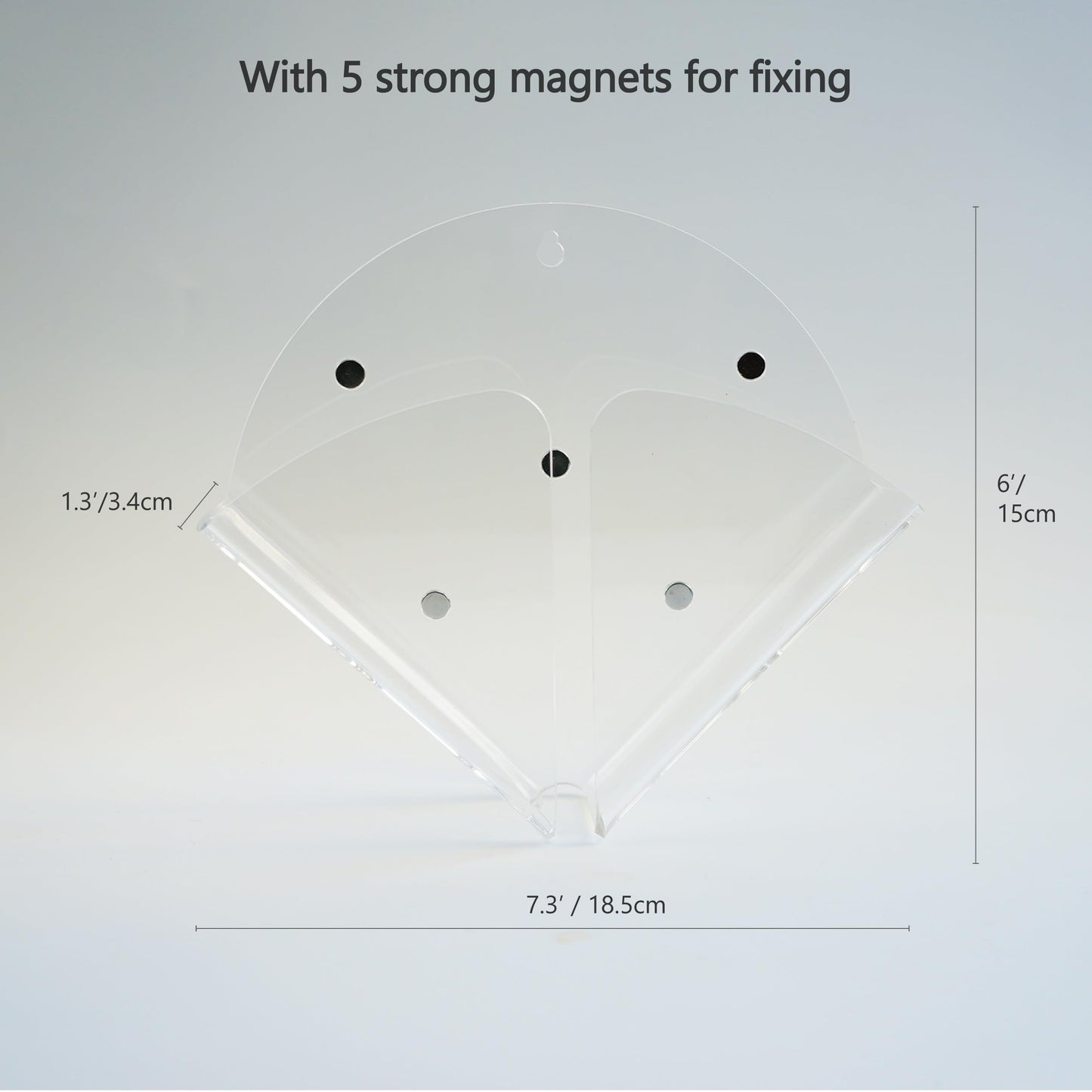 Yeaco Magnetic Transparent Acrylic Coffee Filter Holder with Wall Mount Hole, Coffee Paper Storage