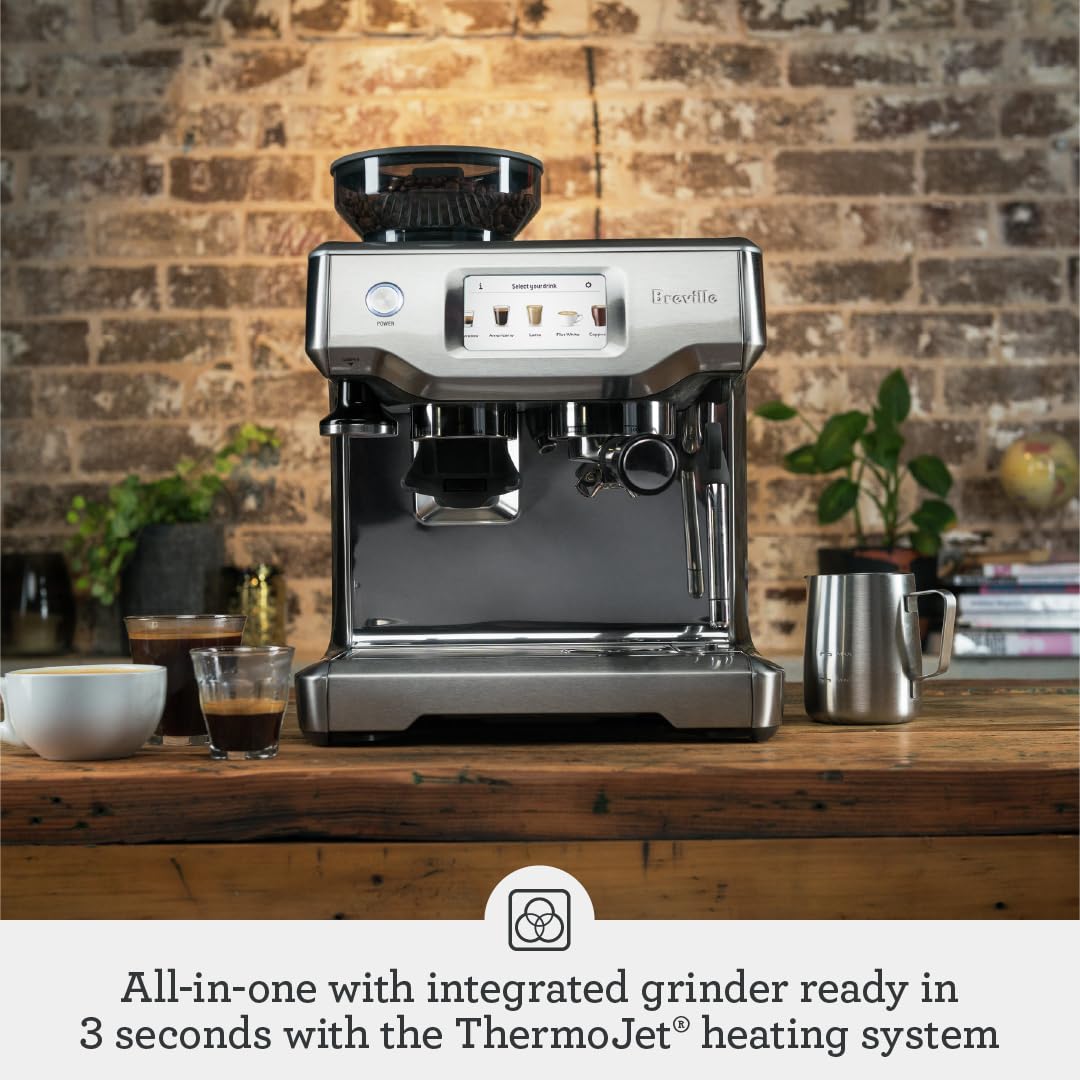 Breville BES880BSS Barista Touch Espresso Machine, Brushed Stainless Steel