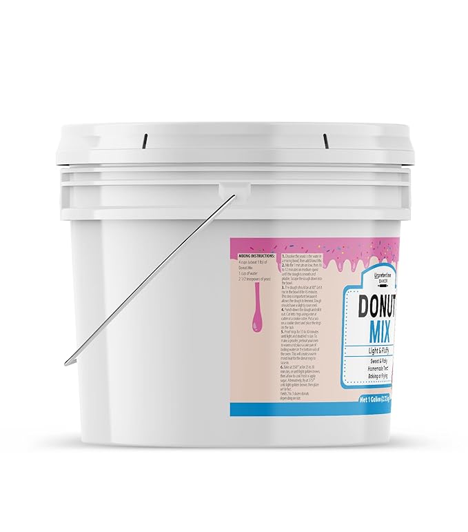 Unpretentious Raised Donut Mix, 1 Gallon, Baking & Frying, Light & Fluffy, Tender & Flaky (96 Ounce)