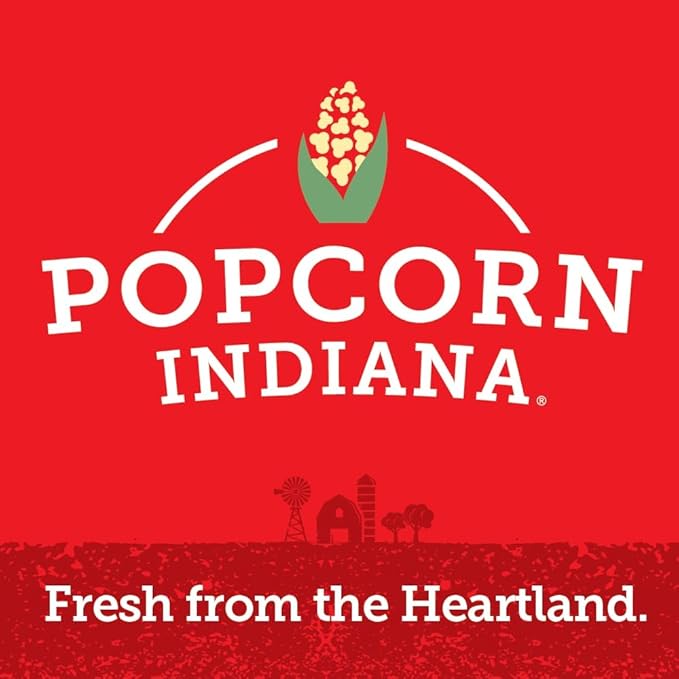 Popcorn Indiana Black & White Fudge Drizzle Chocolate Popcorn (6 oz Bags ??6 Pack) Pre-Popped Popcorn Made with Real Cocoa, Gluten Free, No Artificial Flavors, Perfect for Movie Nights or Snacks