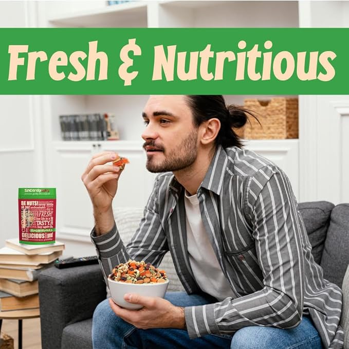 Sincerely Nuts Omega 3 Trail Mix - Whole Pumpkin Seeds, Sweetened Dried Cranberries & Mango Chunks, Unsalted Almonds & Chopped Walnuts - Kosher, Vegan & Gluten Free Heart Healthy Snacks, 5 lb