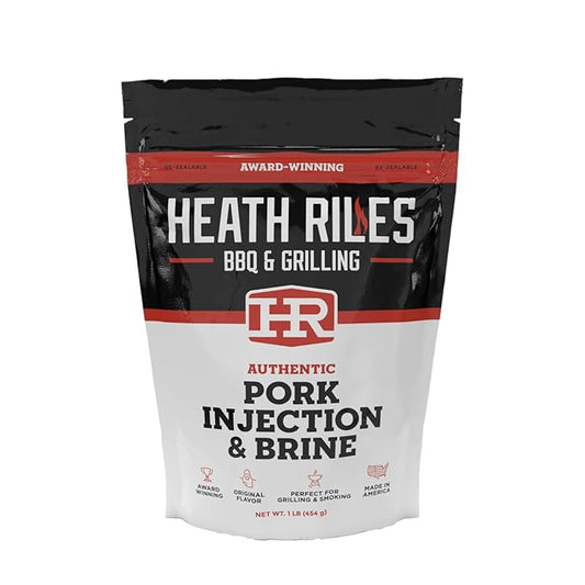 Pork Injection & Brine, Heath Riles Meat Injector, Award Winning Pork Injector & Brine, Made in the USA