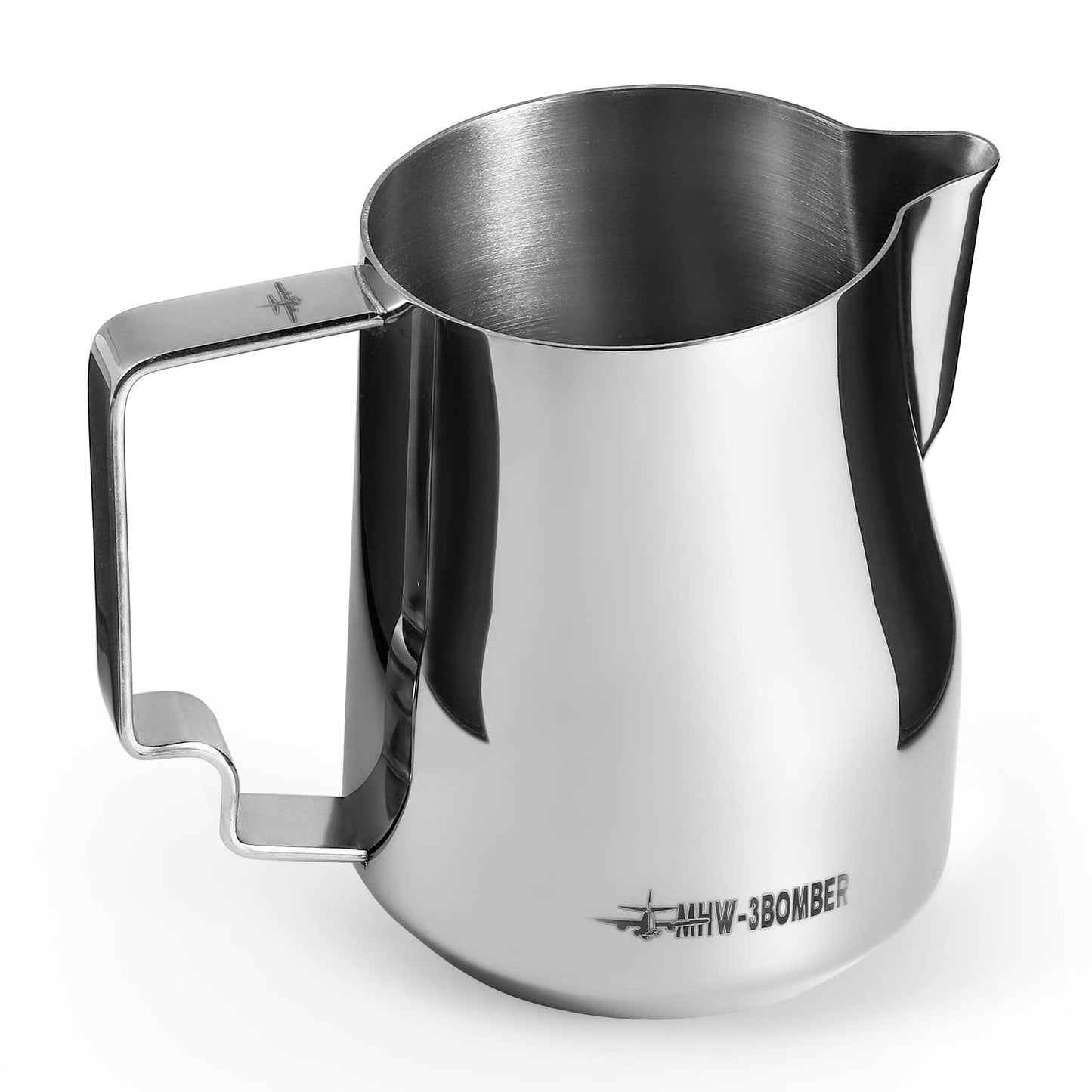 MHW-3BOMBER Milk Frothing Pitcher 12oz/350ml Milk Frother Cup Espresso Steaming Pitcher Stainless