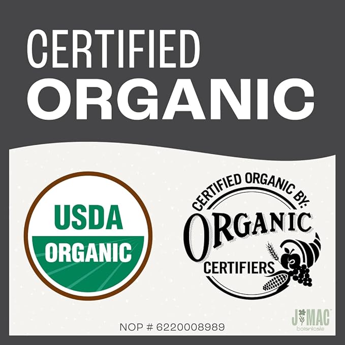 J Mac Botanicals, Organic Rubbed Sage (8 oz), Certified USDA Organic, Dried Rubbed Sage Leaf. Culinary Grade-excellent for sausage making, fresh Albanian harvest
