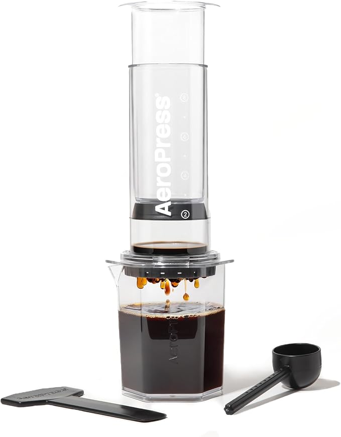 AeroPress Clear XL Coffee Press ??3 in 1 Brew Combines French Press, Pourover, Espresso, Full bodied smooth coffee without grit or bitterness, Portable Coffee Maker for Home, Office, Camping & Travel
