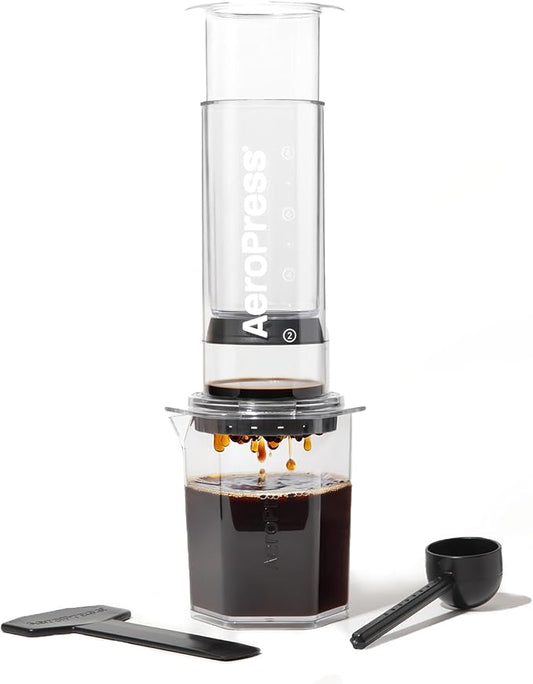 AeroPress Clear XL Coffee Press ??3 in 1 Brew Combines French Press, Pourover, Espresso, Full bodied smooth coffee without grit or bitterness, Portable Coffee Maker for Home, Office, Camping & Travel
