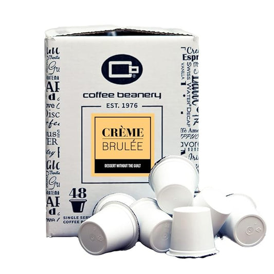 Creme Brulee Coffee Pods by Coffee Beanery | 192ct Bulk Flavored Coffee Pods Medium Roast Coffee