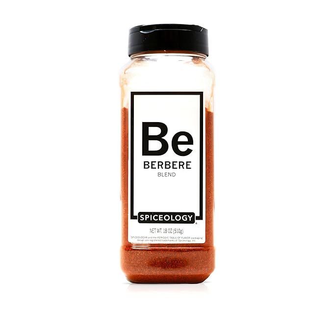 Spiceology ??Berbere Seasoning ??Ethiopian Spice Blend with Ginger, Paprika, and Aromatic Spices ??Bold, Complex, and Perfect for Chicken, Beef, Lamb, Stews, Vegetables, and Grains ??18 oz