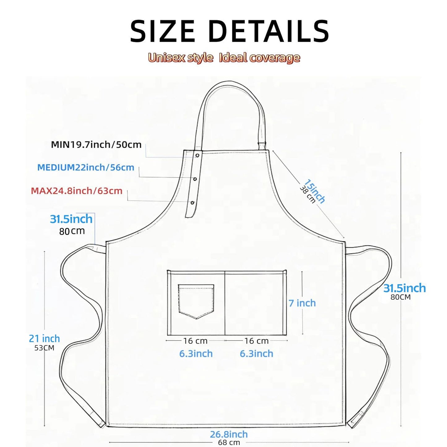ursapela Kitchen Cooking Apron for Women Men Water-Resistant Artist Barista Baking Craft Catering