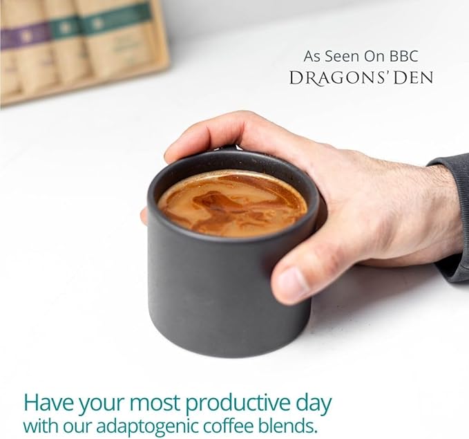 London Nootropics - Mojo - Adaptogenic Mushroom Coffee with Cordyceps & Siberian Ginseng - 12 Sachets