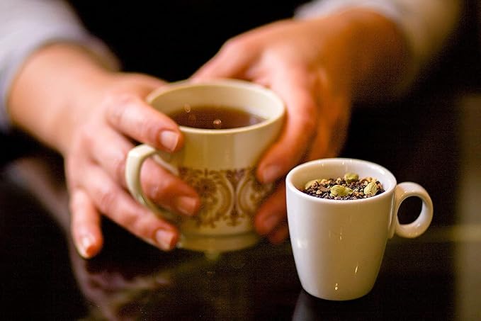 Golden Moon Tea Organic Masala Chai Black Tea - Pure & Authentic Blend - Loose Leaf, Non-GMO - Half Pound (96 Servings)