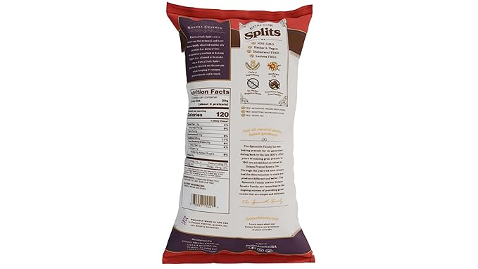 Unique Snacks Extra Dark Splits Pretzels, Original Split-Open Pretzels, Delicious Homestyle Baked Snack Bag, Vegan, OU Kosher, and Non-GMO Food, No Artificial Flavor, 11 Oz. Bag, Pack of 6