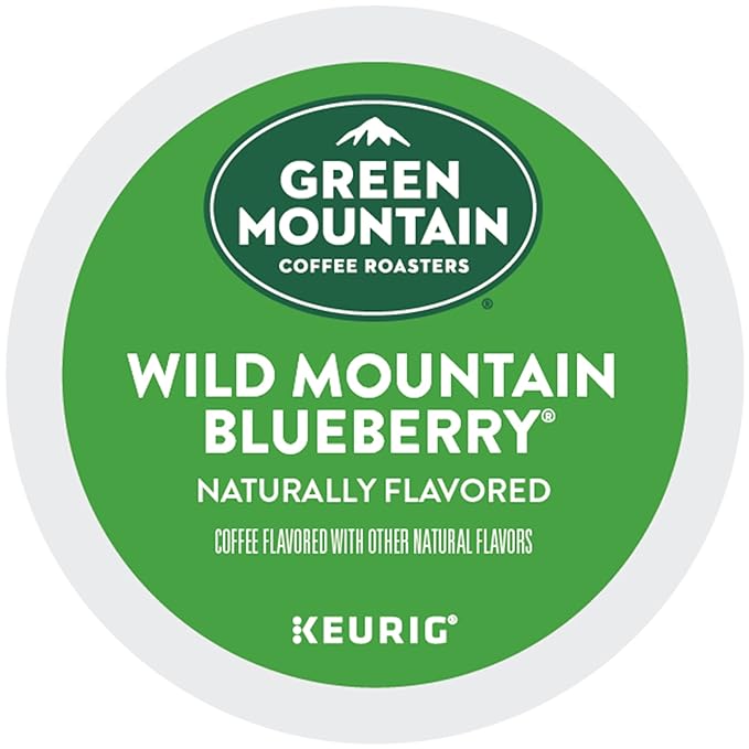 Green Mountain Coffee Roasters Wild Mountain Blueberry Keurig Single-Serve K-Cup pods, Light Roast Coffee, 96 Count