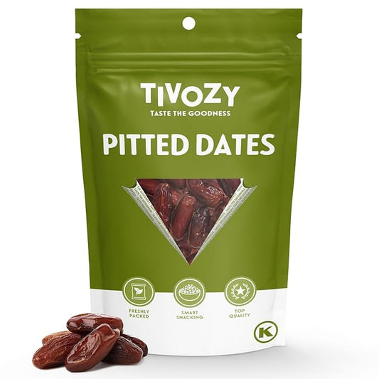 Pitted Dates 1lb pack of Deglet Noor Dates Pitted Bulk No Sugar Added, Delicious and Nutritious Deglet Date Ideal for Baking, Energy Bites and Salads, Whole Dried and Ready to Eat