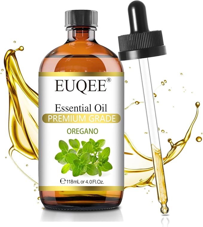 Oregano Essential Oil 4oz / 118ML Large Capacity Oregano Oil Pure Aromatherapy Essential Oils with Glass Dropper for Candle Soap Making, Diffusers