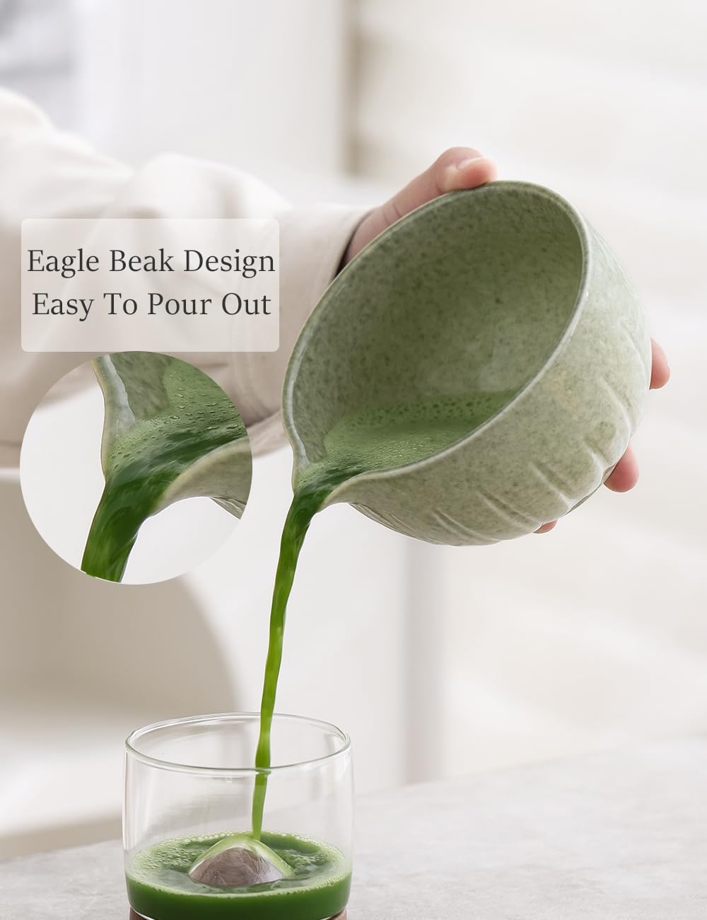 TANG PIN Matcha Set - Match Bowl and Whisk, 15 OZ Matcha Whisk Set