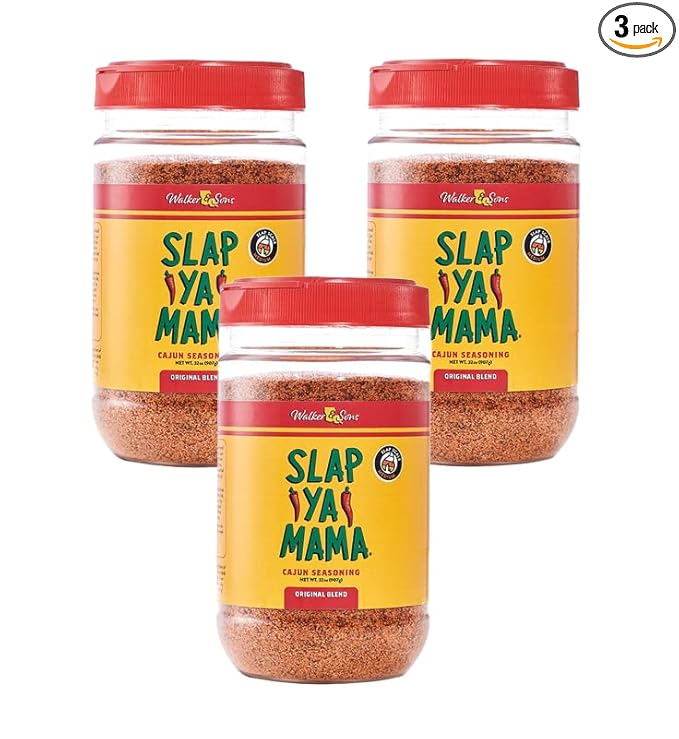 Slap Ya Mama Original Blend Cajun Seasoning - 32 oz, Pack of 3, All Natural, MSG Free, Kosher - Authentic Louisiana Flavor