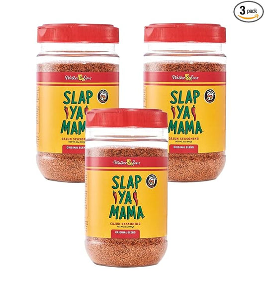 Slap Ya Mama Original Blend Cajun Seasoning - 32 oz, Pack of 3, All Natural, MSG Free, Kosher - Authentic Louisiana Flavor
