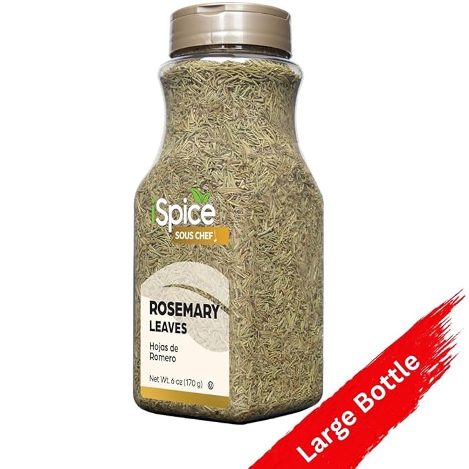 iSpice | Rosemary Leaves | 6 oz | Bulk Size | Premium Herbs | Kosher