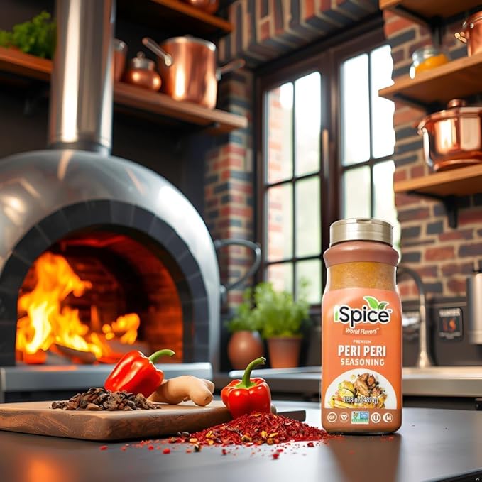 iSpice Blend | Peri Peri Seasoning | 17.18 oz | Mixed Spice & Seasoning | Bulk Size | Halal | Kosher (Peri Peri)