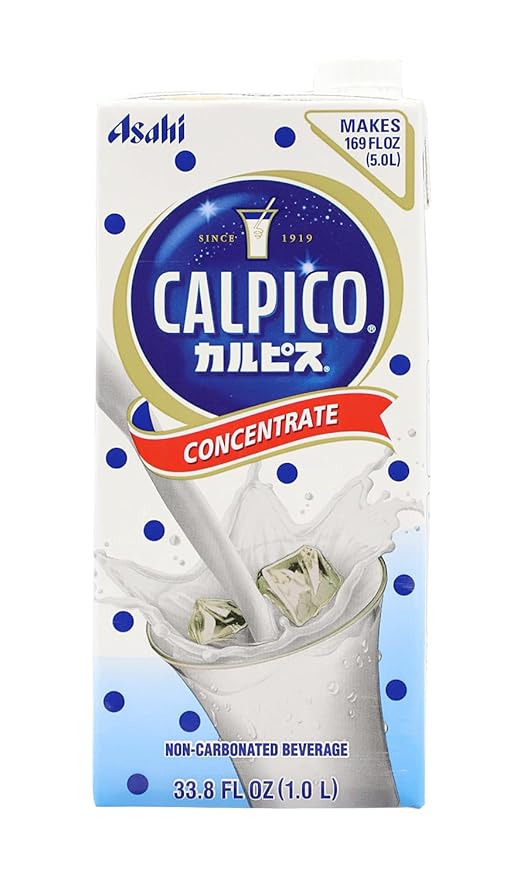 CALPICO Concentrate ??Smooth & Refreshing Japanese Citrus Drink, Sweet and Tangy, No Artificial Color or Preservative, Non-Carbonated, Lactic Acid Drink, 33.8 Fl oz (Pack of 1)