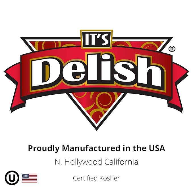 Crystallized Ginger Slices by It's Delish, 2 Lbs Bulk | Candied Dried Ginger Fruit Chews Natural Candy, Ginger Root with Sugar Crystals, Unsulphured, No Color Added - Healthy Snack, Vegan, Kosher