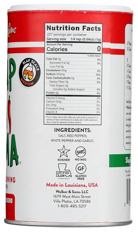 Slap Ya Mama 2 Piece Pepper Blend Cajun Seasoning, 8 Ounce