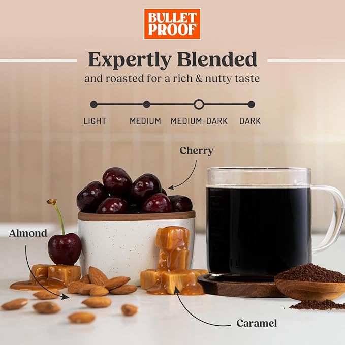 Bulletproof The Mentalist Medium-Dark Roast Single-Serve Pods, 24 Count, Clean Coffee Tested for Toxins, Packaging May Vary
