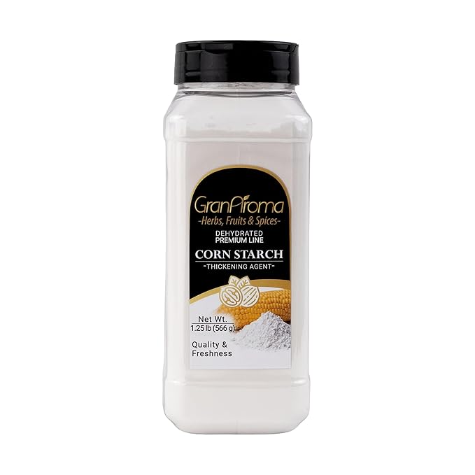 GranAroma Corn Starch, Neutral Flavor, Ideal for Thickening Sauces & Baking (1.25 Pound)