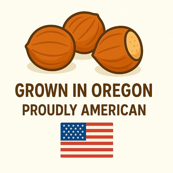 Crazy Nuts | Oregon Grown Large Raw Hazelnuts In Shell, 10lb | Whole Hazelnuts to Eat and for Wildlife, Avellanas Naturales