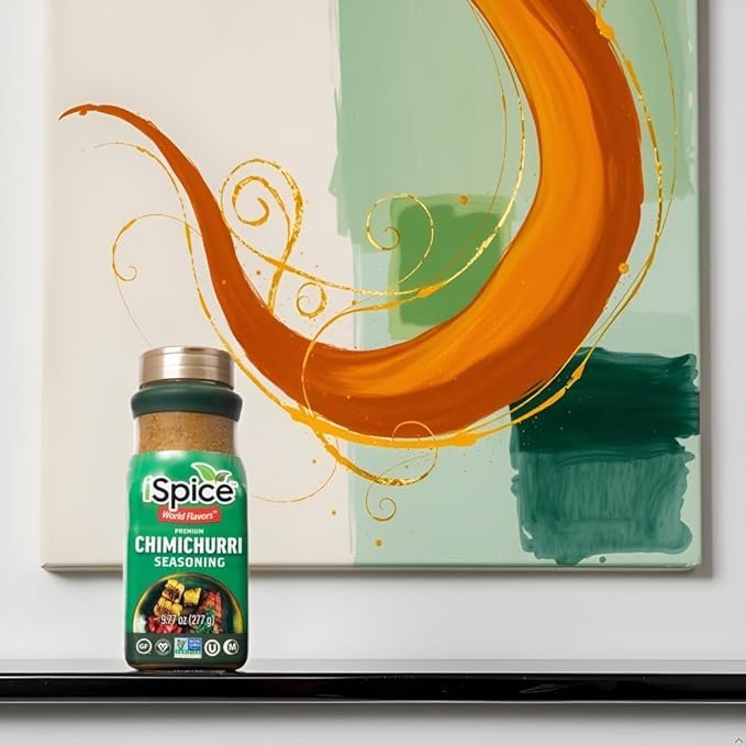 iSpice Blend | Chimichurri Seasoning | 9.77 oz | Mixed Spice & Seasoning | Bulk Size | Halal | Kosher (Chimichurri)