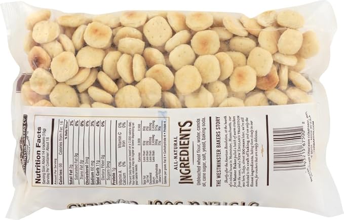 New England Original Westminster Bakeries Oyster and Soup Crackers, 9 Ounce Bag (2 Pack)