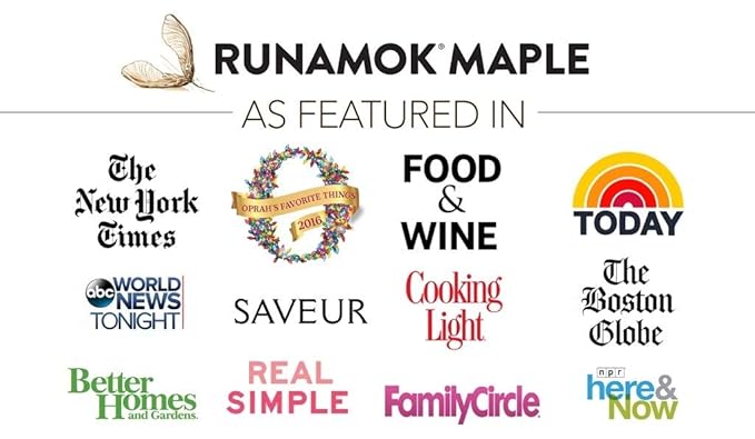 Runamok Organic Bourbon Barrel Aged Maple Syrup - Vermont Maple Syrup, Pure Maple Syrup for Cocktails, Cheese Pairing & Perfect To Be Used As Pancake Syrup, Maple Syrup Organic | 8.45 Fl Oz (250mL)