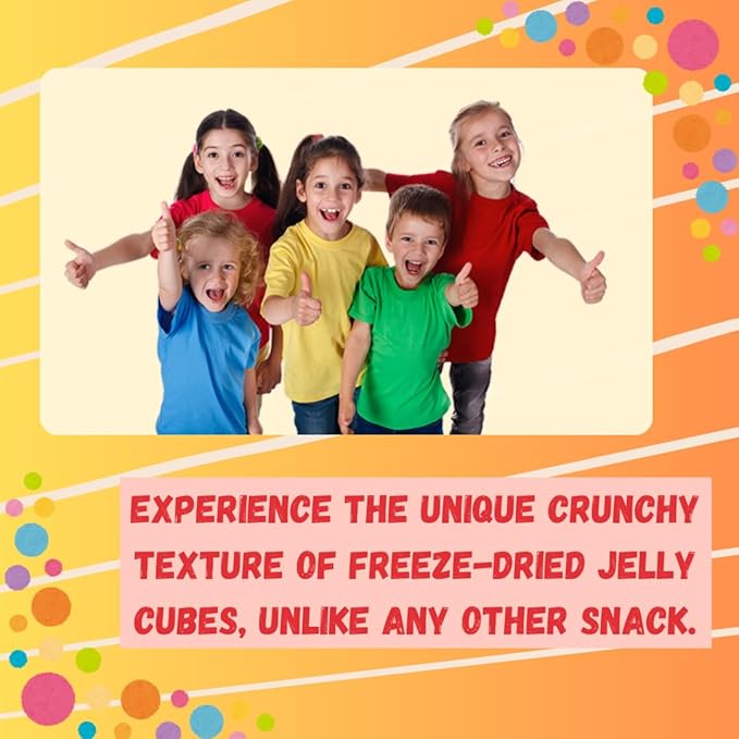 G-Box Freeze-Dried Lime Jello Cubes - 4 oz | USA-Made Freeze Dried Jelly | Freeze-Dried Candy | Trending TikTok Snack, TikTok Trend Items, Fruit Jelly Candy (Lime Jelly Snack, Large)