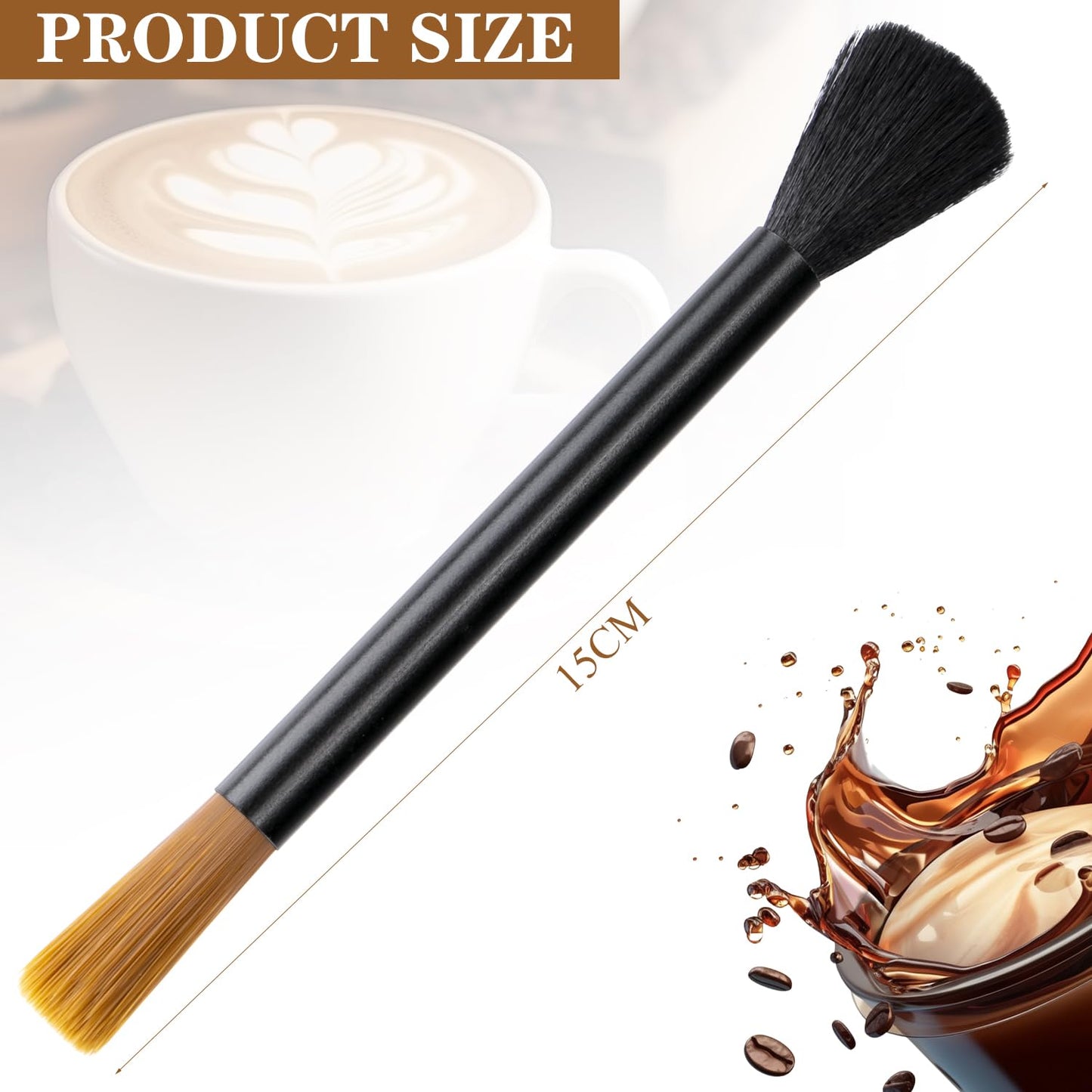 Acooruiteng Coffee Grinder Cleaning Brush Dusting Espresso Brush Accessories Cleaner Barista Brush