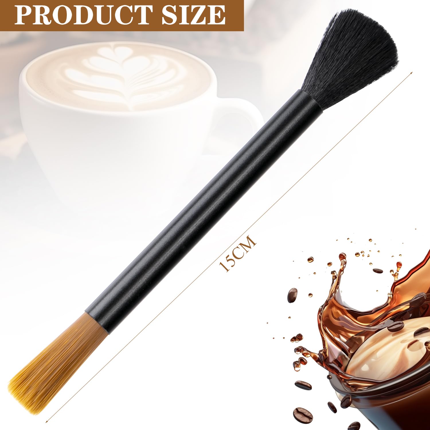 Acooruiteng Coffee Grinder Cleaning Brush Dusting Espresso Brush Accessories Cleaner Barista Brush