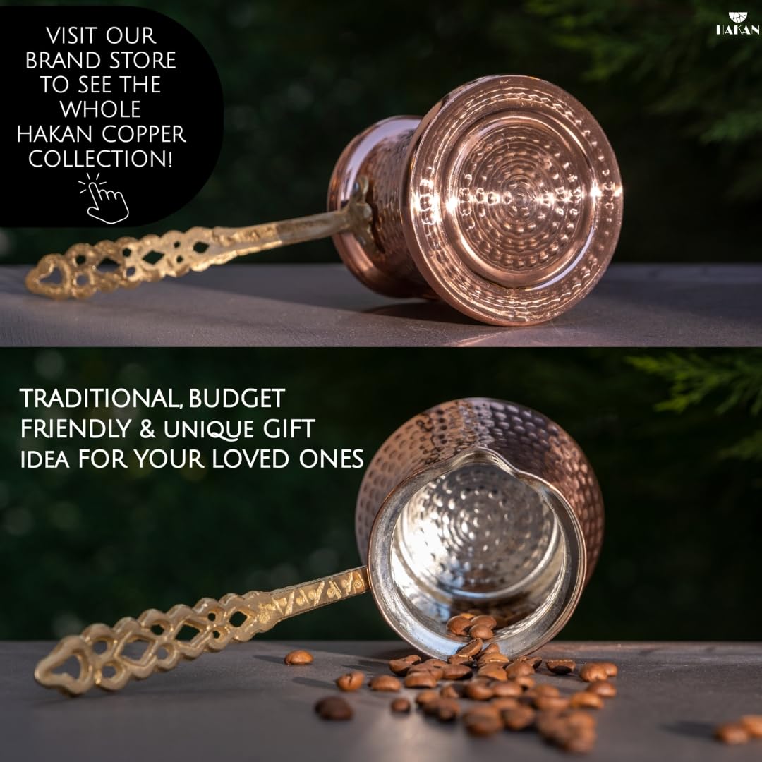Hakan Turkish Coffee Pot | Stove Top Water Boiler, Coffee Maker, Butter, Chocolate & Milk Warmer |