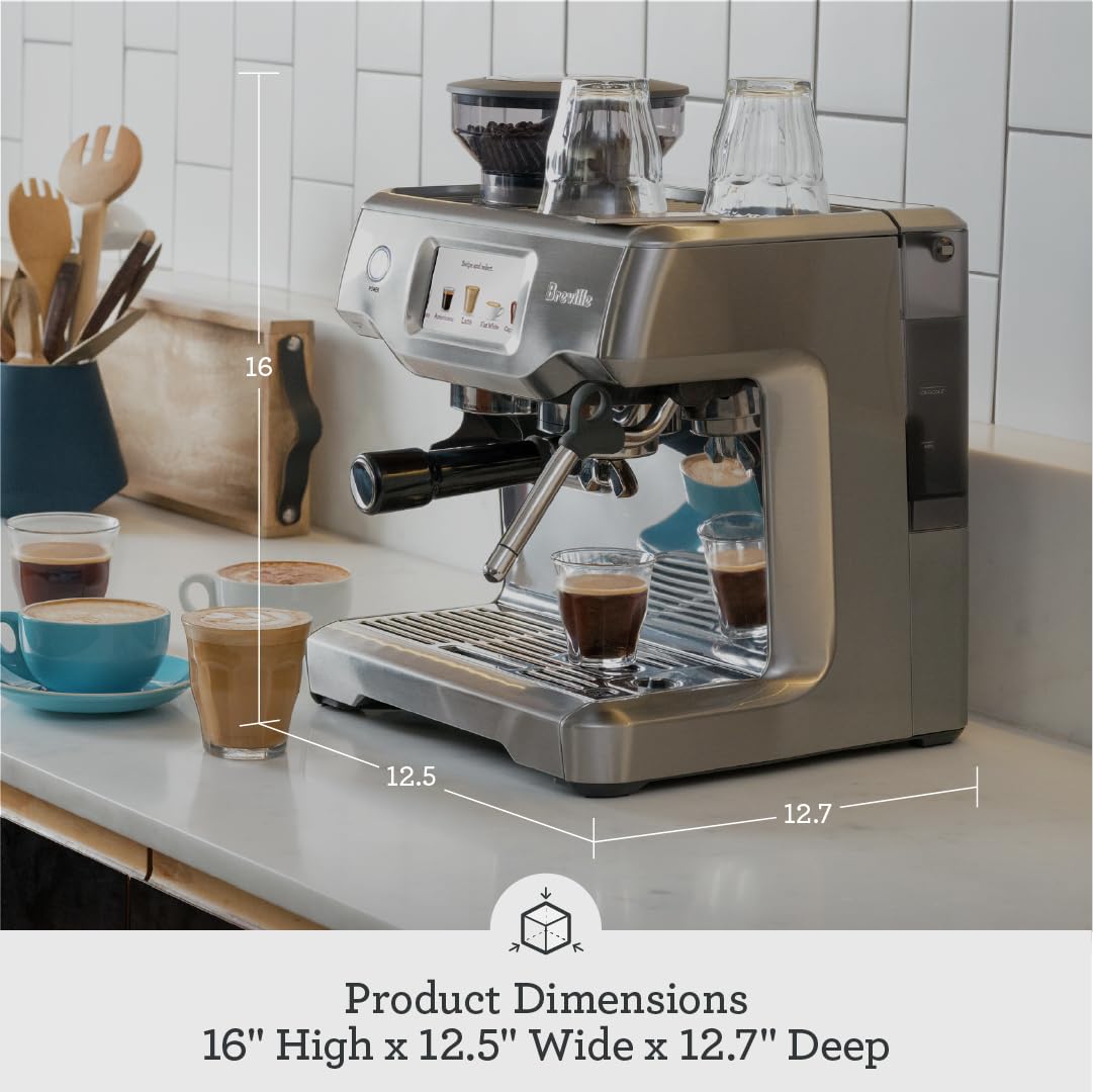 Breville BES880BSS Barista Touch Espresso Machine, Brushed Stainless Steel