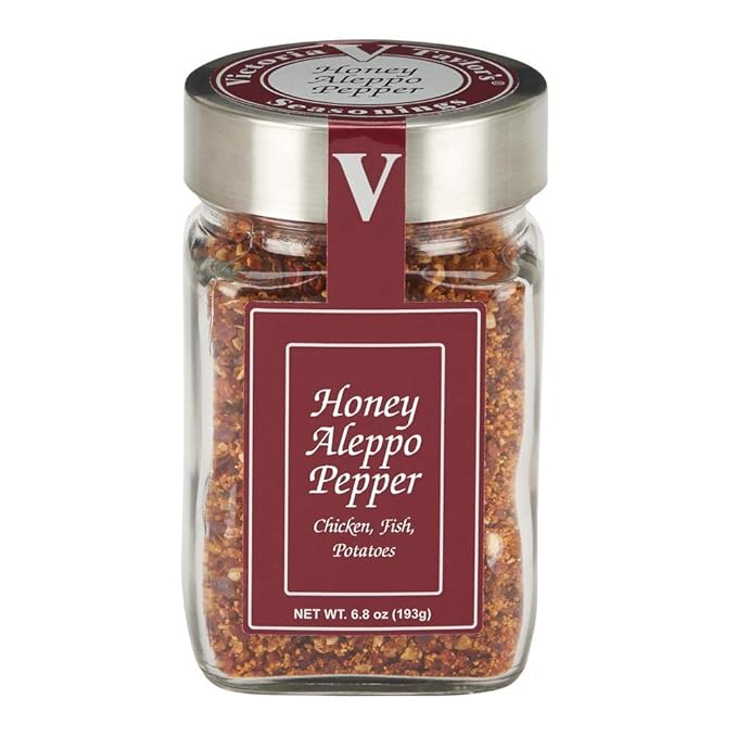 Honey Aleppo Pepper- 6.8 oz. Jar (Pack of 2) -A Sweet and Savory Unique Seasoning Blend with a touch of heat. There is NOTHING like it on the market.