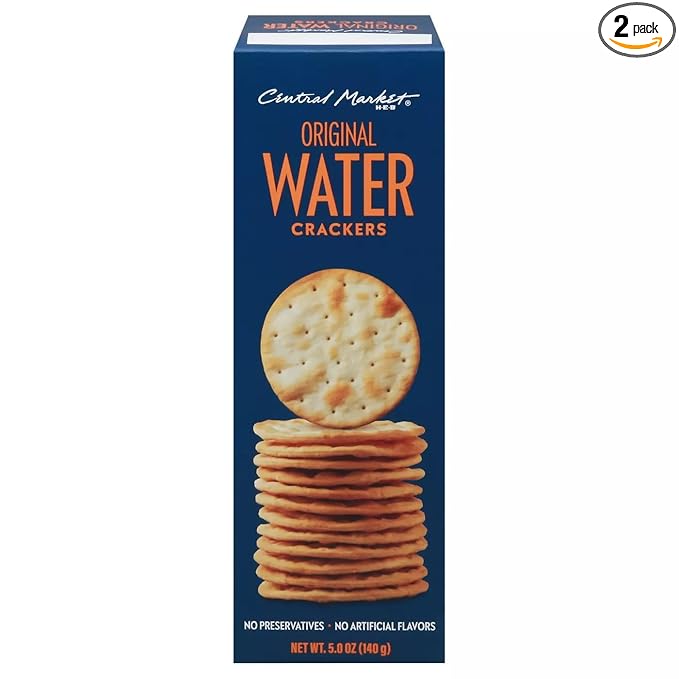 Central Market Original Water Crackers 5 oz 2 Boxes