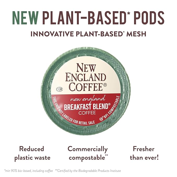 New England Coffee Variety Pack Single Serve Pods - Breakfast Blend/Colombian Supremo/Donut Shop, 12ct Box (Pack of 3)