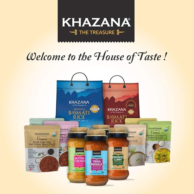 Khazana ORGANIC Kerala Coconut Curry Indian Simmer Sauce - 6 x 12.7oz Jars | Non-GMO, Vegan, Gluten Free, Kosher | Authentic Indian Meals Made Easy at Home!