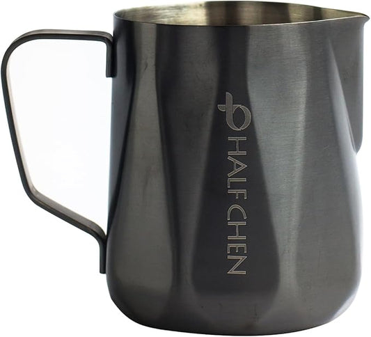 Milk Frothing Pitcher, 350ml/600ml Milk Frothing Cup Stainless Steel Kettle (12oz/20oz) Coffee Bar Cappuccino Espresso Machine Accessories Barista Tools (20oz)
