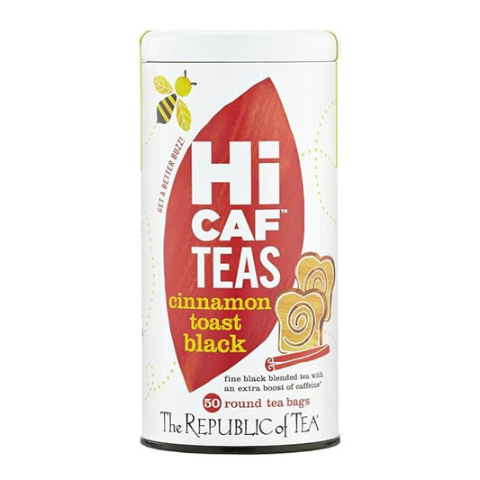 The Republic of Tea ??HiCAF Cinnamon Toast Black Tea, 50 Tea Bags, High in Caffeine