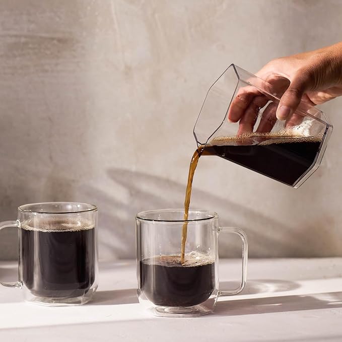 AeroPress Clear XL Coffee Press ??3 in 1 Brew Combines French Press, Pourover, Espresso, Full bodied smooth coffee without grit or bitterness, Portable Coffee Maker for Home, Office, Camping & Travel