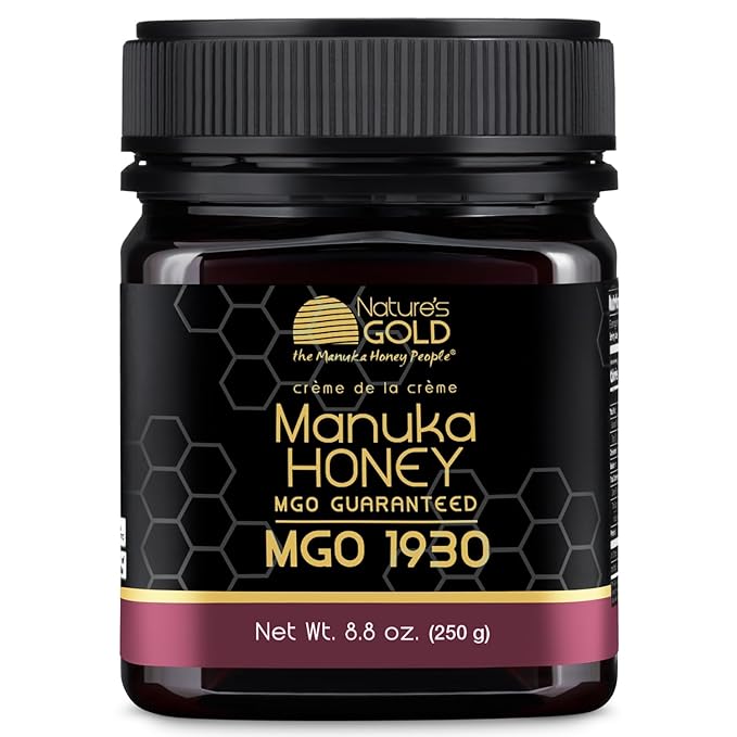 Nature’s Gold Raw Manuka Honey, Certified High MGO | Authentic MGO, 100% Pure Genuine Traceable Hive to Home