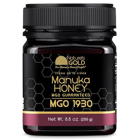 Nature’s Gold Raw Manuka Honey, Certified High MGO | Authentic MGO, 100% Pure Genuine Traceable Hive to Home
