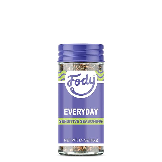 Fody Foods Everyday Seasoning, 1.6 Oz, Garlic and Onion Free, Low FODMAP Certified, Gut & IBS Friendly, Vegan, Non-GMO, Gluten Free, Keto Friendly
